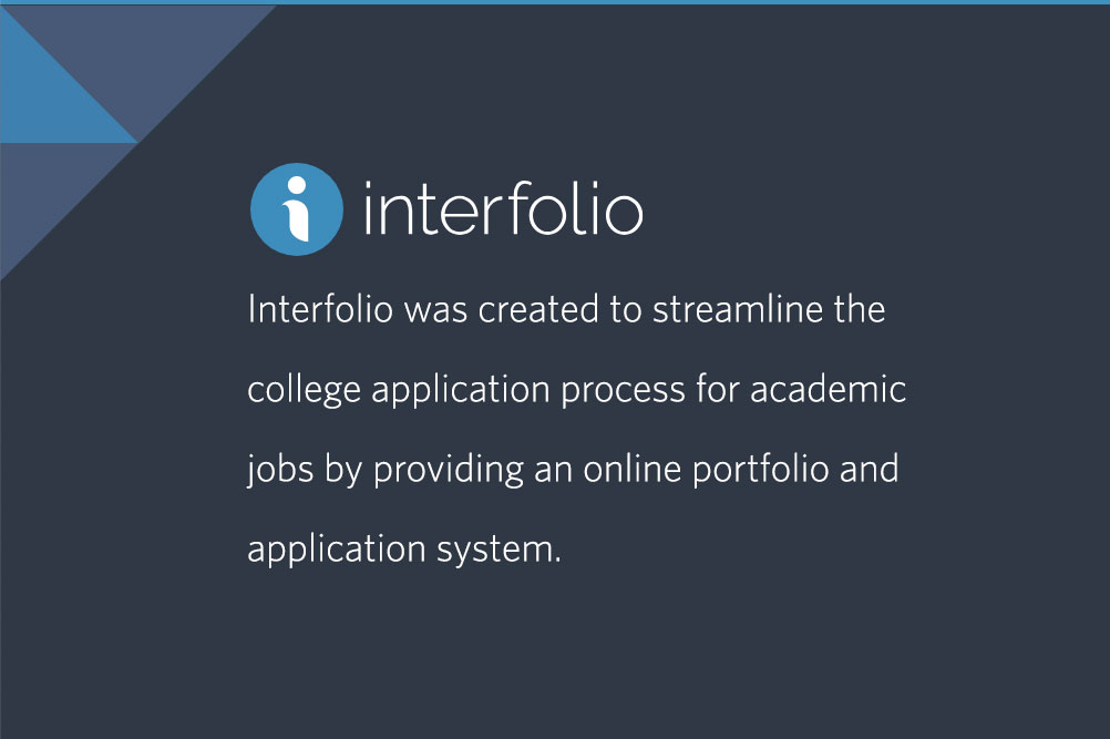 Applying through Interfolio