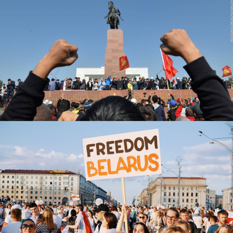 [The State of Affairs in Belarus and Kyrgyzstan] 