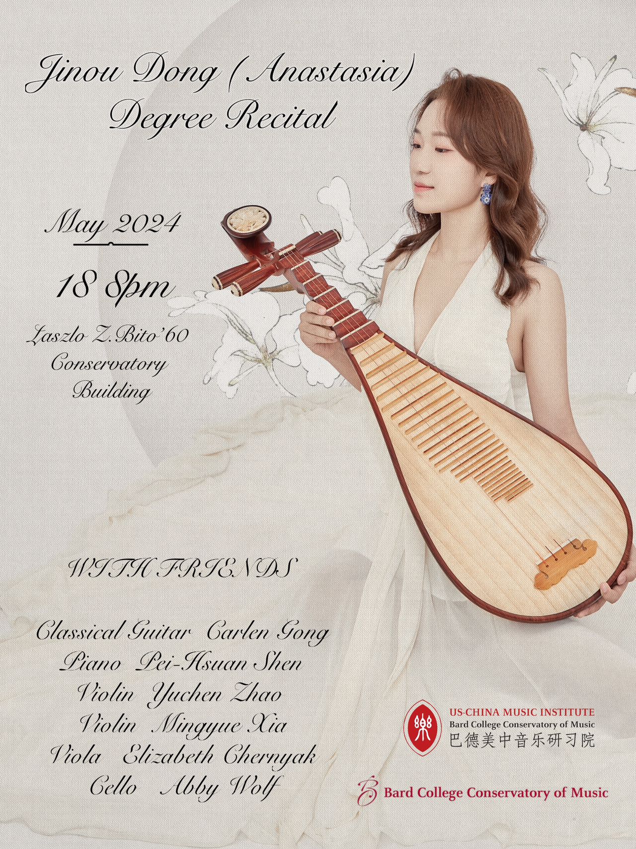 Degree Recital: Jinou (Anastasia) Dong, pipa