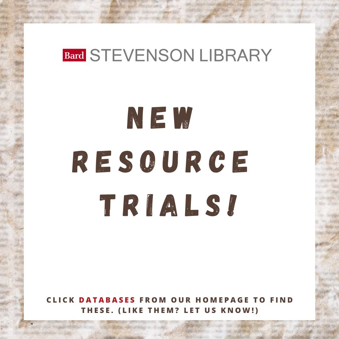 New Resource Trials; Trial Resources