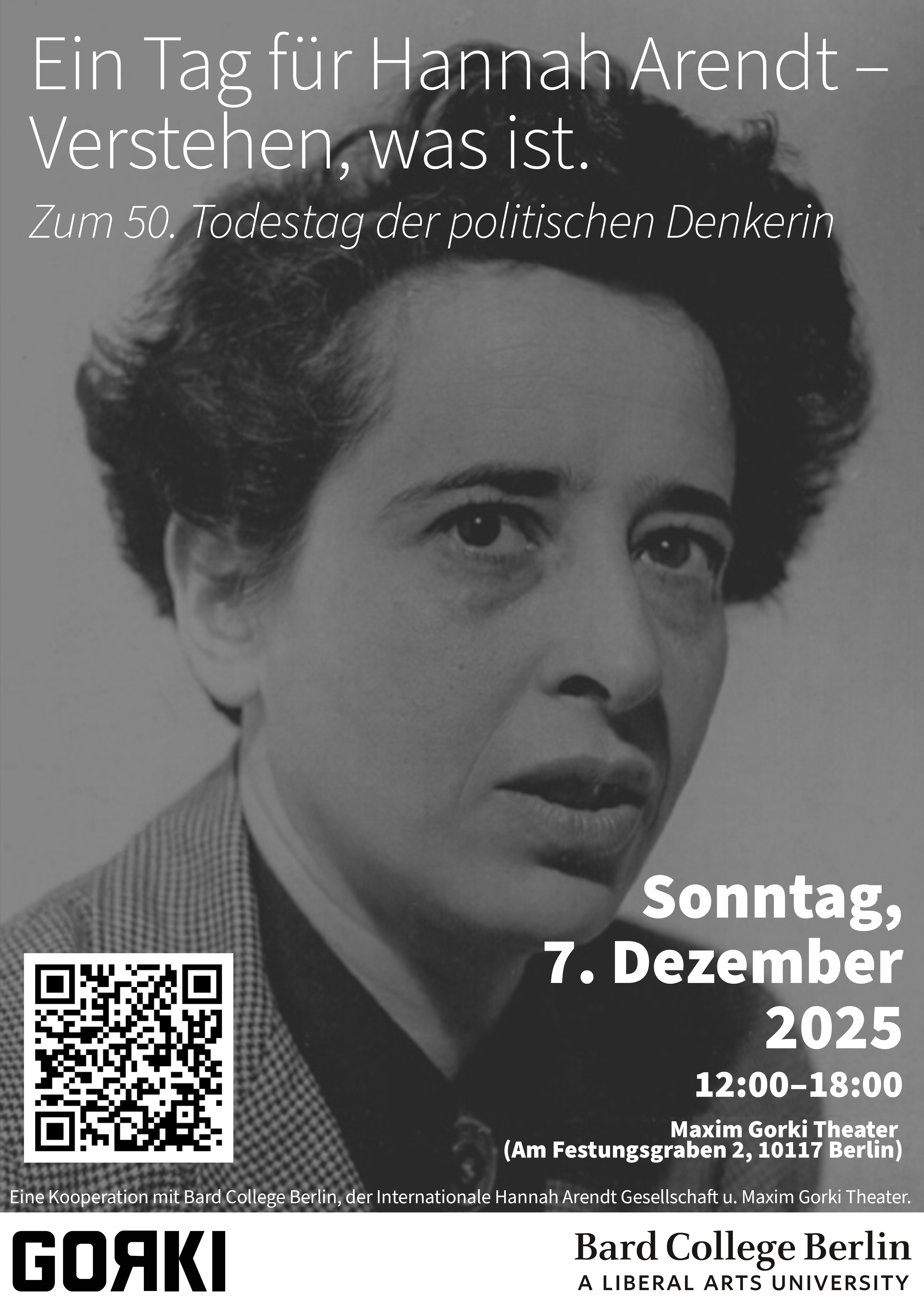 Ein Tag f&uuml;r Hannah Arendt &ndash; Verstehen, was ist