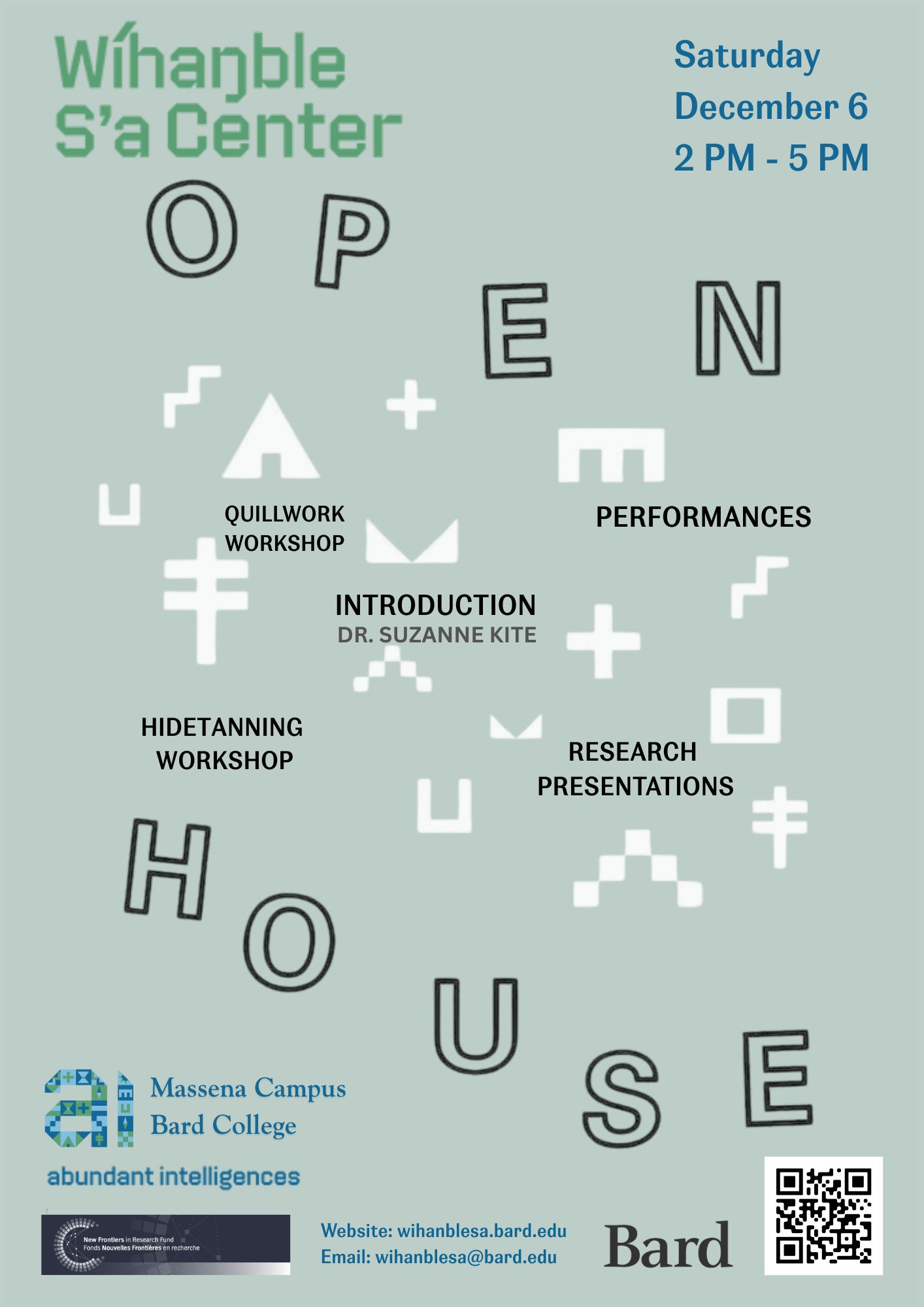 Visit https://sites.google.com/bard.edu/wihanblesa-openhouse