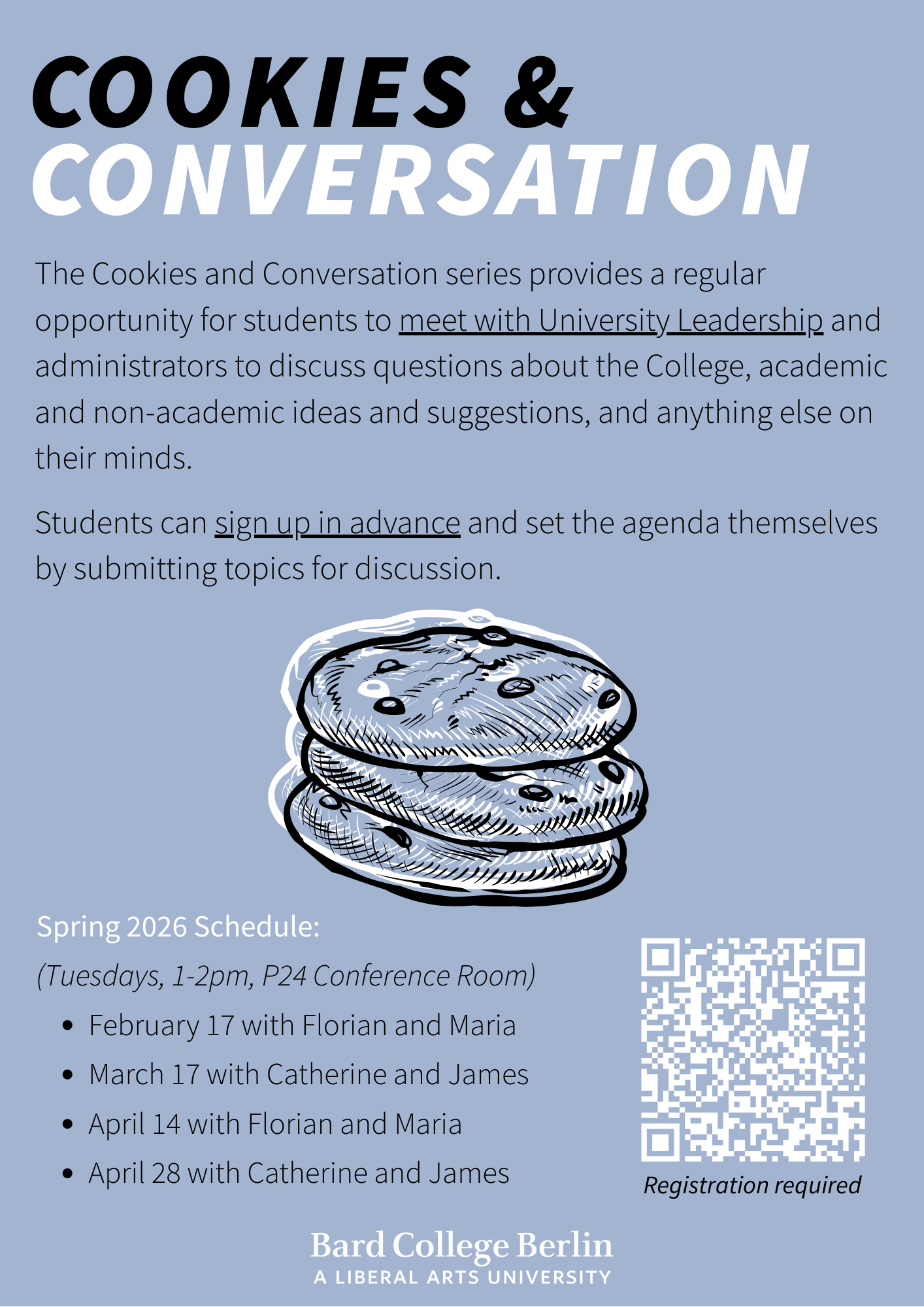Cookies &amp; Conversation (Spring 2026)