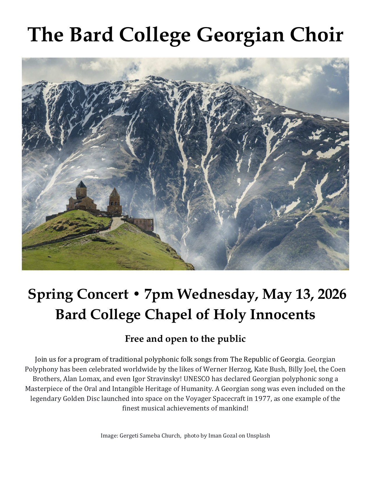 Georgian Choir Spring Concert&nbsp;