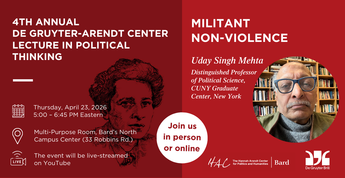 Militant Non-Violence with Uday Singh Mehta