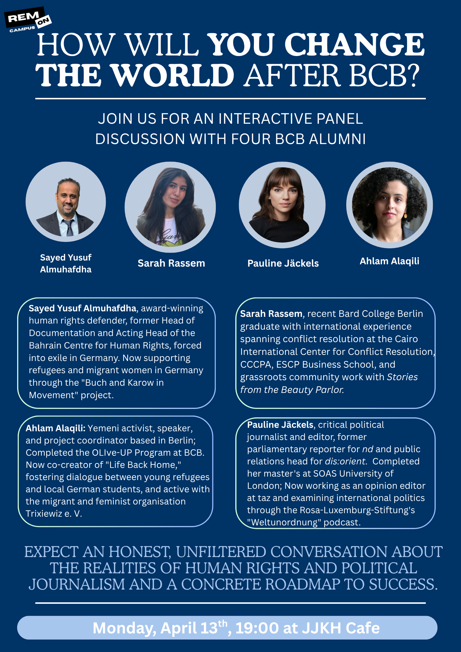 How Will You Change the World After BCB? Join our exclusive Alumni Roundtable!