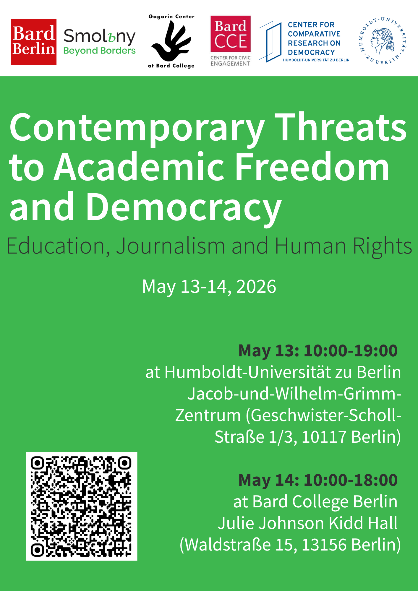 Contemporary Threats to Academic Freedom and Democracy: Education, Journalism and Human Rights