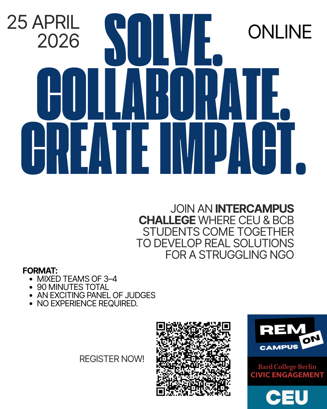 Solve. Collaborate. Create Impact.