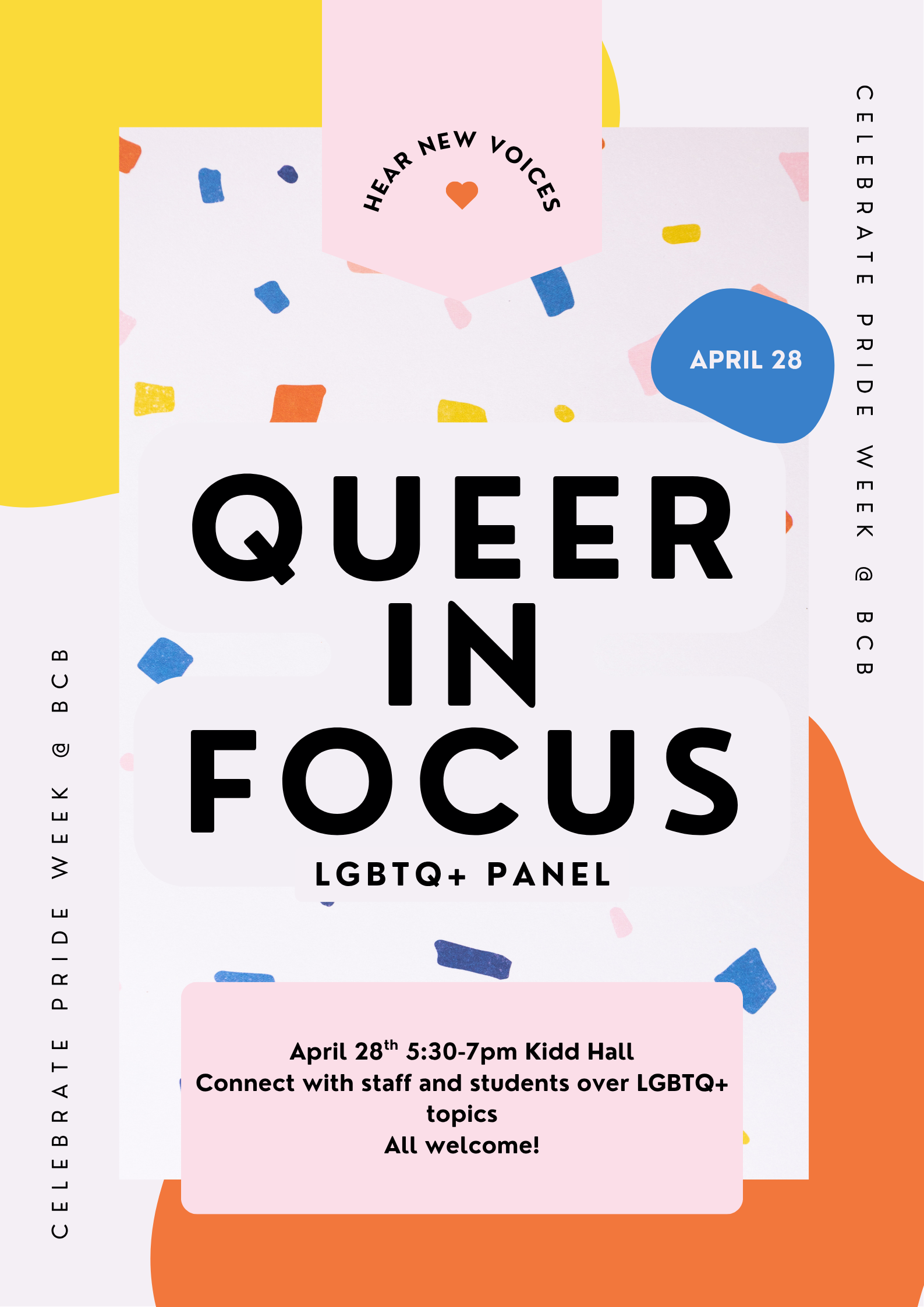 BCB PRIDE Week:&nbsp;Queer in Focus Panel