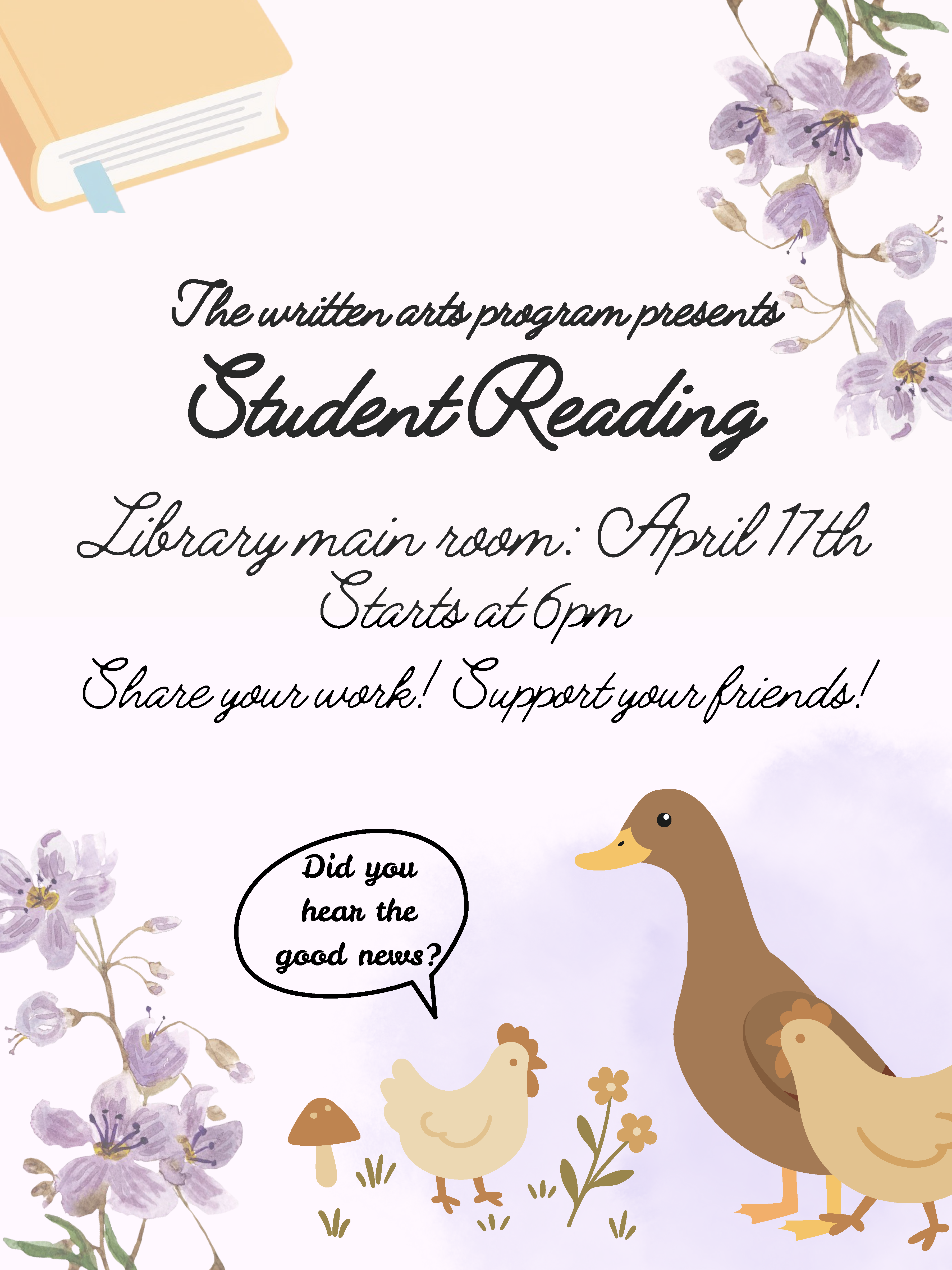 Student&nbsp;Reading&nbsp;at the Stevenson Library