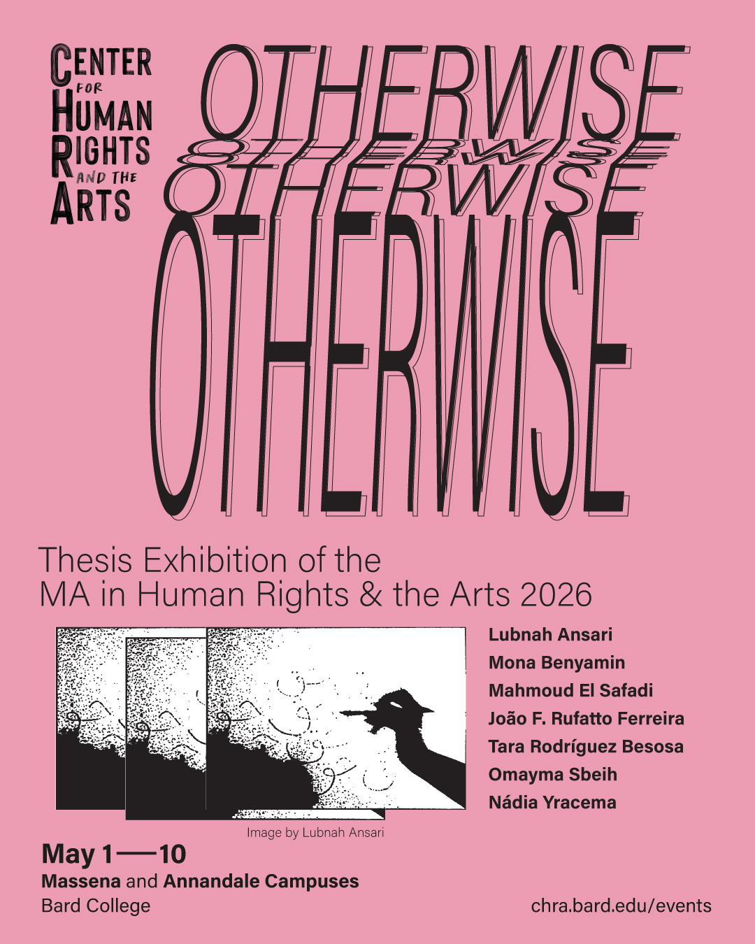 OTHERWISE: Thesis Exhibition of the MA in Human Rights &amp; the Arts 2026