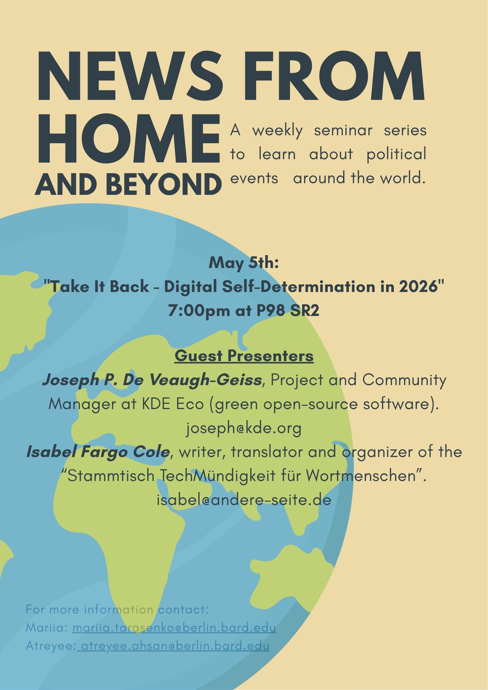 News from Home (&amp; Beyond): Take it Back - Digital Self-Determination in 2026