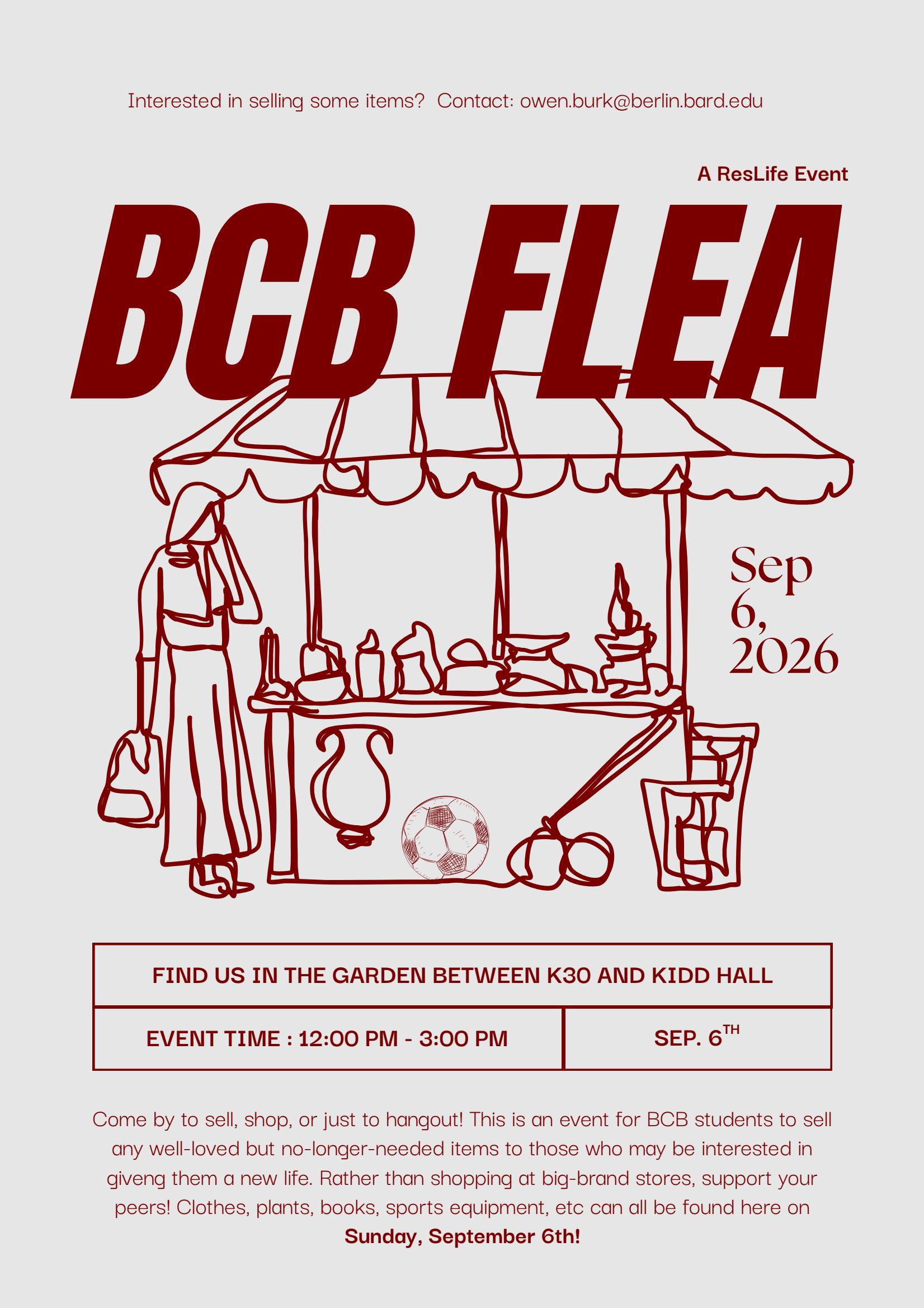 Event poster; BCB FLEA