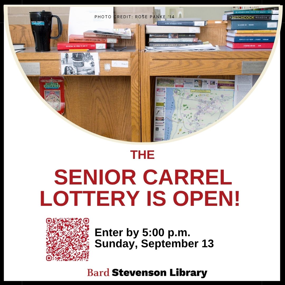 Senior Carrel Lottery is now open with QR code linking to form. ; Senior Carrel Lottery!&nbsp;