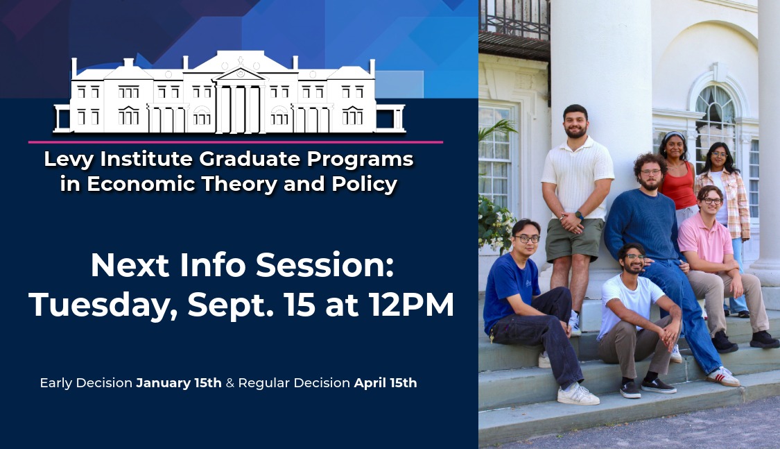 Levy Graduate students sit on the steps of Blithewood Mansion. ; Visit https://connect.bard.edu/register/LevyGradInfo-9-15-2026