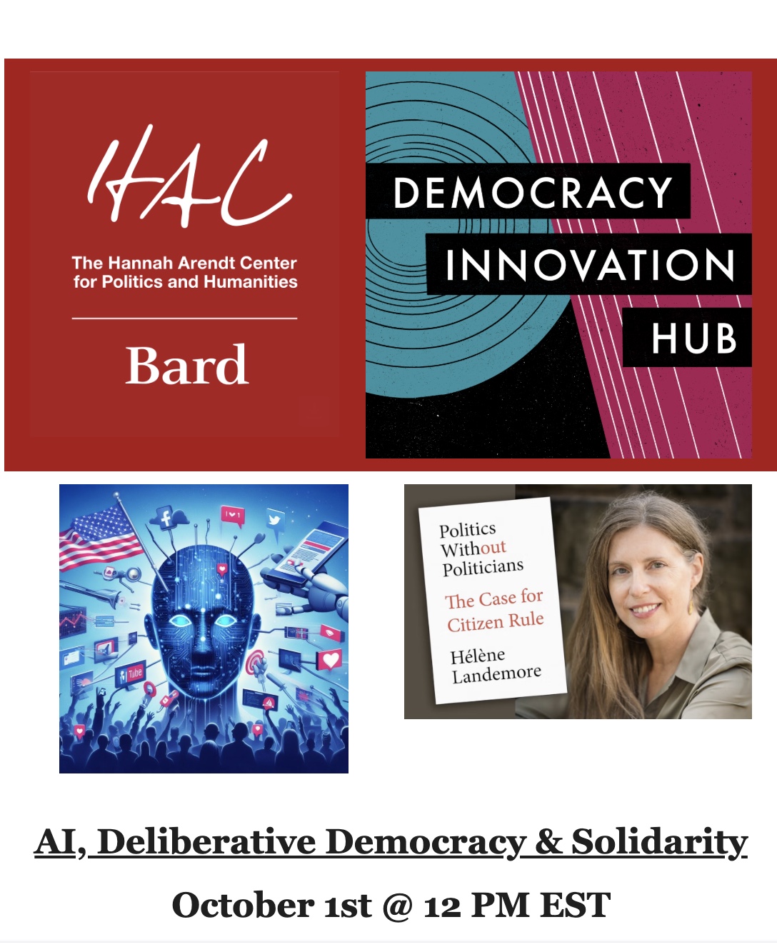 AI, Deliberative Democracy &amp; Solidarity