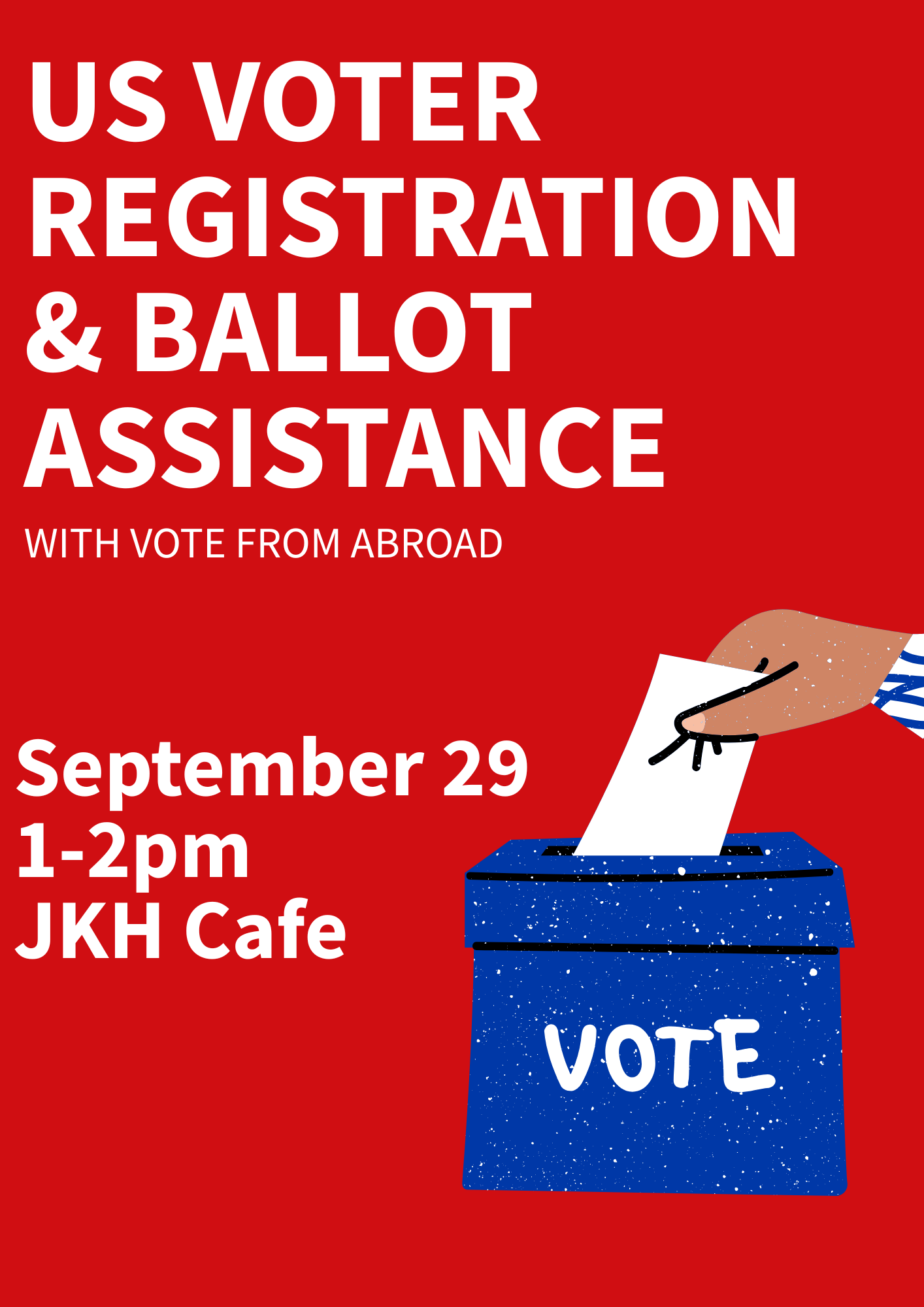 US Voter Registration &amp; Ballot Assistance (with Vote from Abroad)