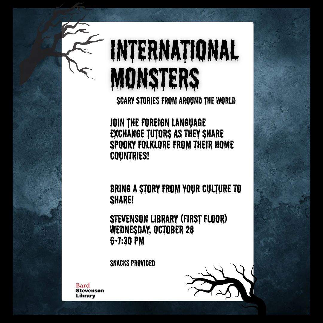poster; International Monsters: Scary Stories from Around the World