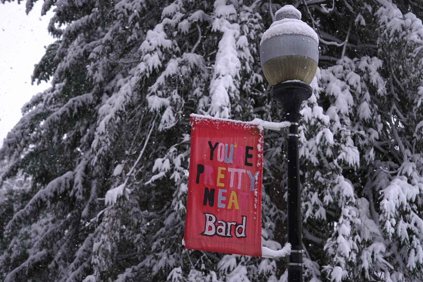 Photo of this week's snow on campus by Jonathan Asiedu '24