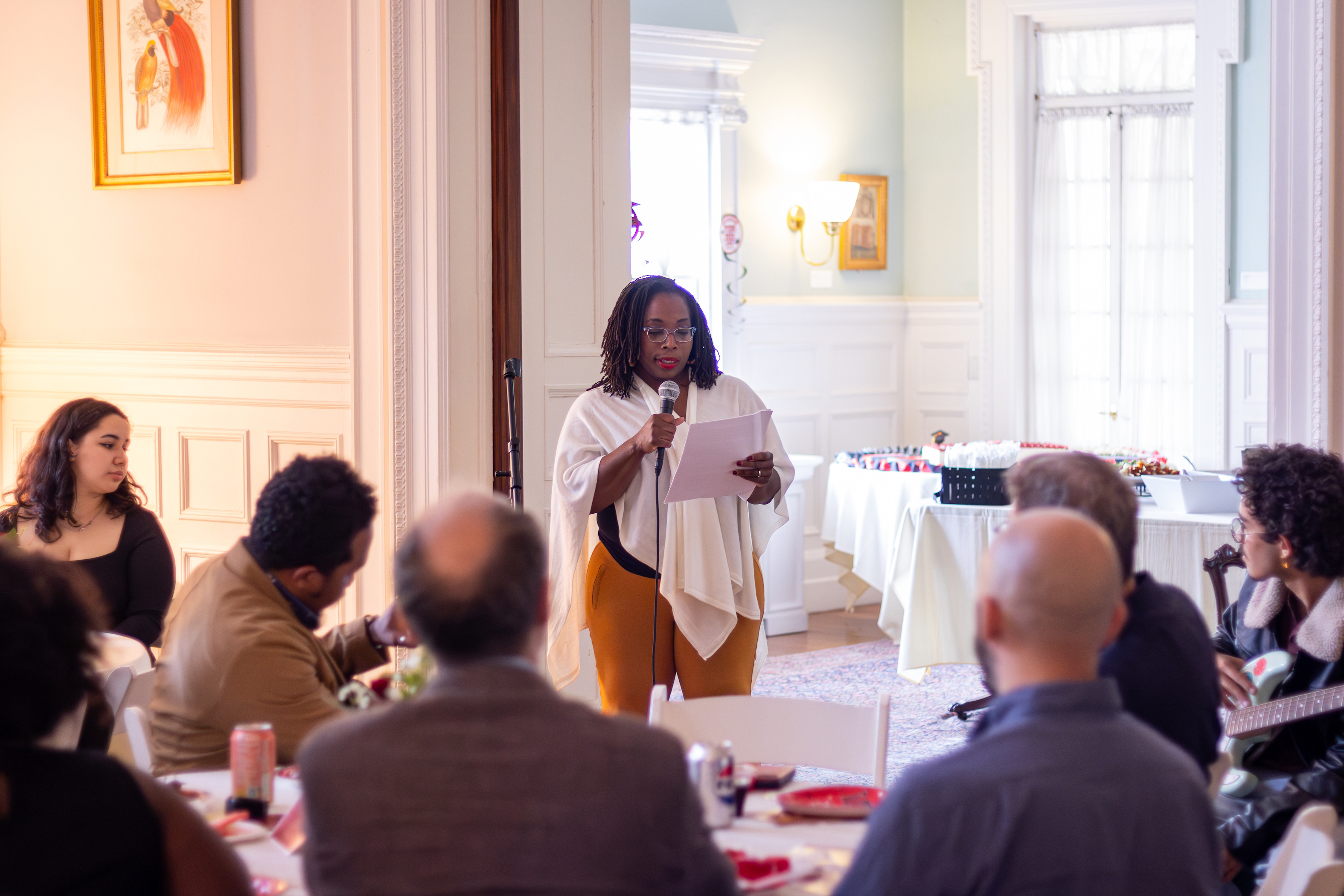 Nikkya Hargrove '05 at last night's First-Gen Senior Reception. Photo by Joseph Nartey '26