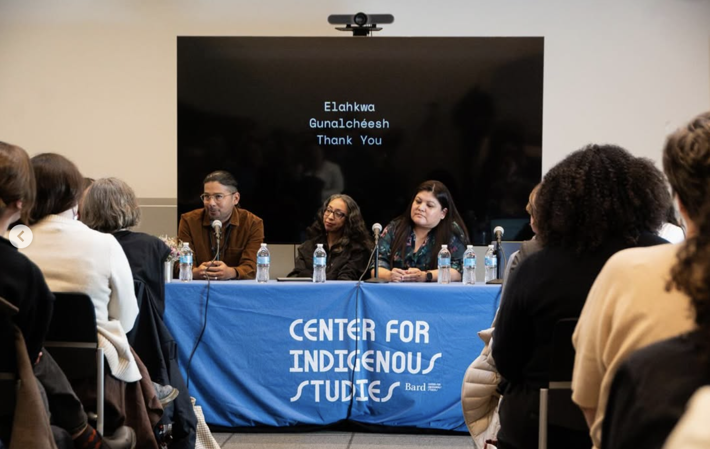 In March, Bard College's Center for Indigenous Studies held its 2026 symposium, "An Invitation to Interconnectedness: Indigenous Approaches to Information, Knowledge, Justice, and Belonging."&nbsp;Co-sponsored by the Stevenson Library, the symposium discussed Indigenous taxonomies in libraries, archives and museums. Photo Credit: Gaspard Bason '29.