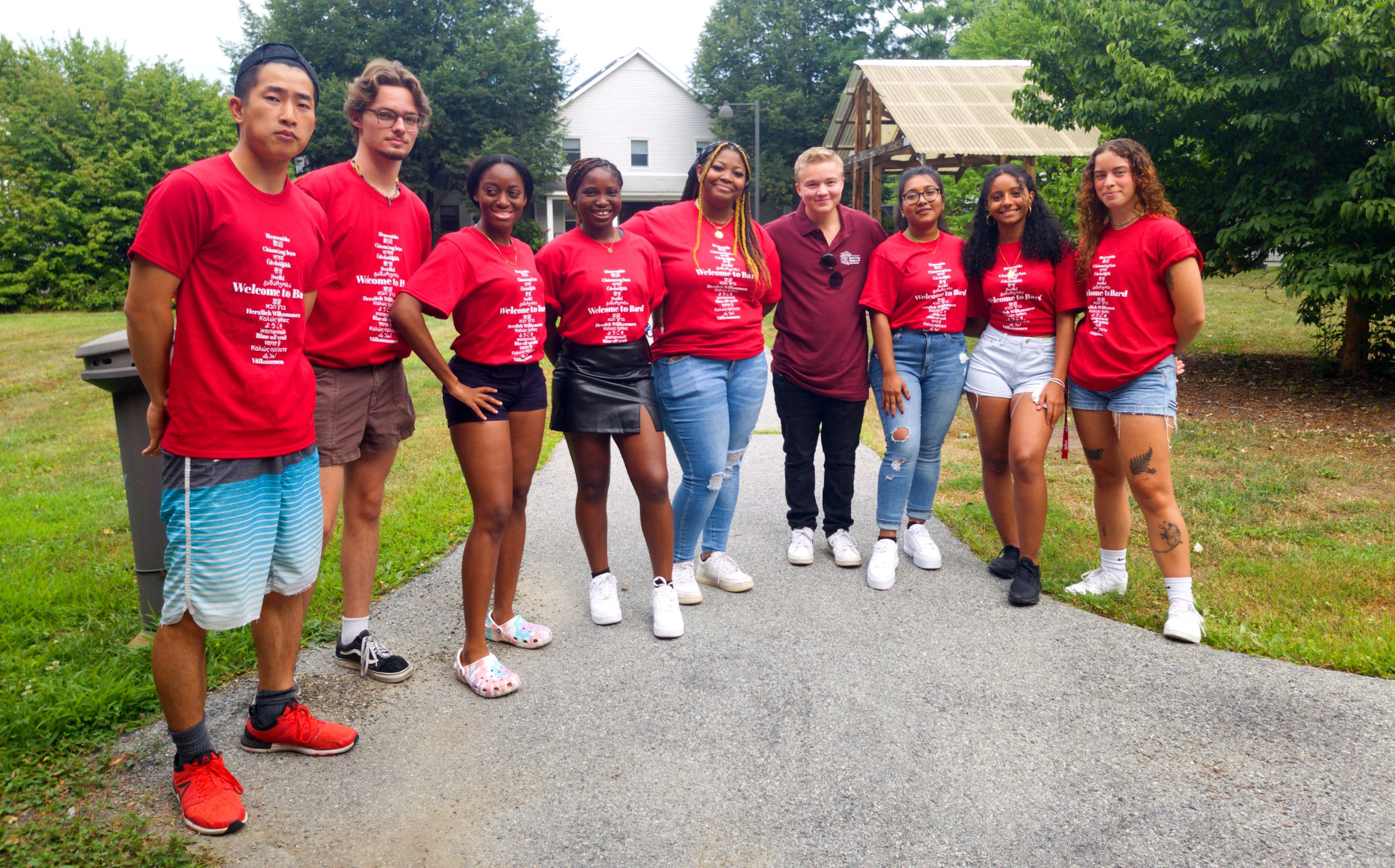 <strong>Current Bard students assisting during Arrival Day on Friday, August 5.&nbsp;Photo by Jonathan Asiedu '24.</strong>