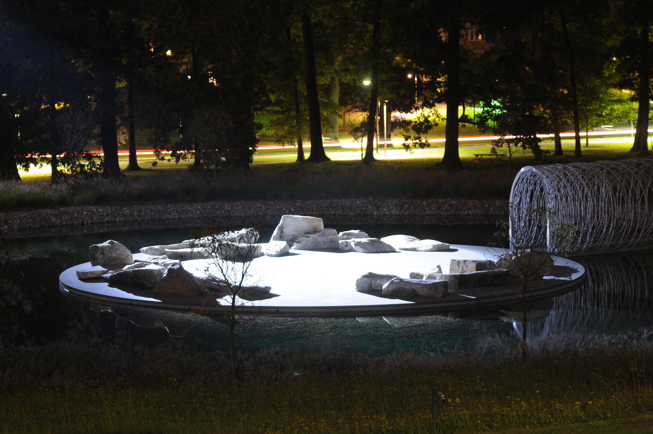 Parliament of Reality at night. Photo by Karl Rabe.