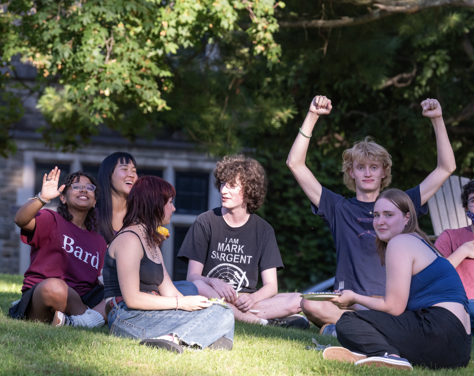 The newest cohort of Bardians enjoying campus. Photo by Karl Rabe
