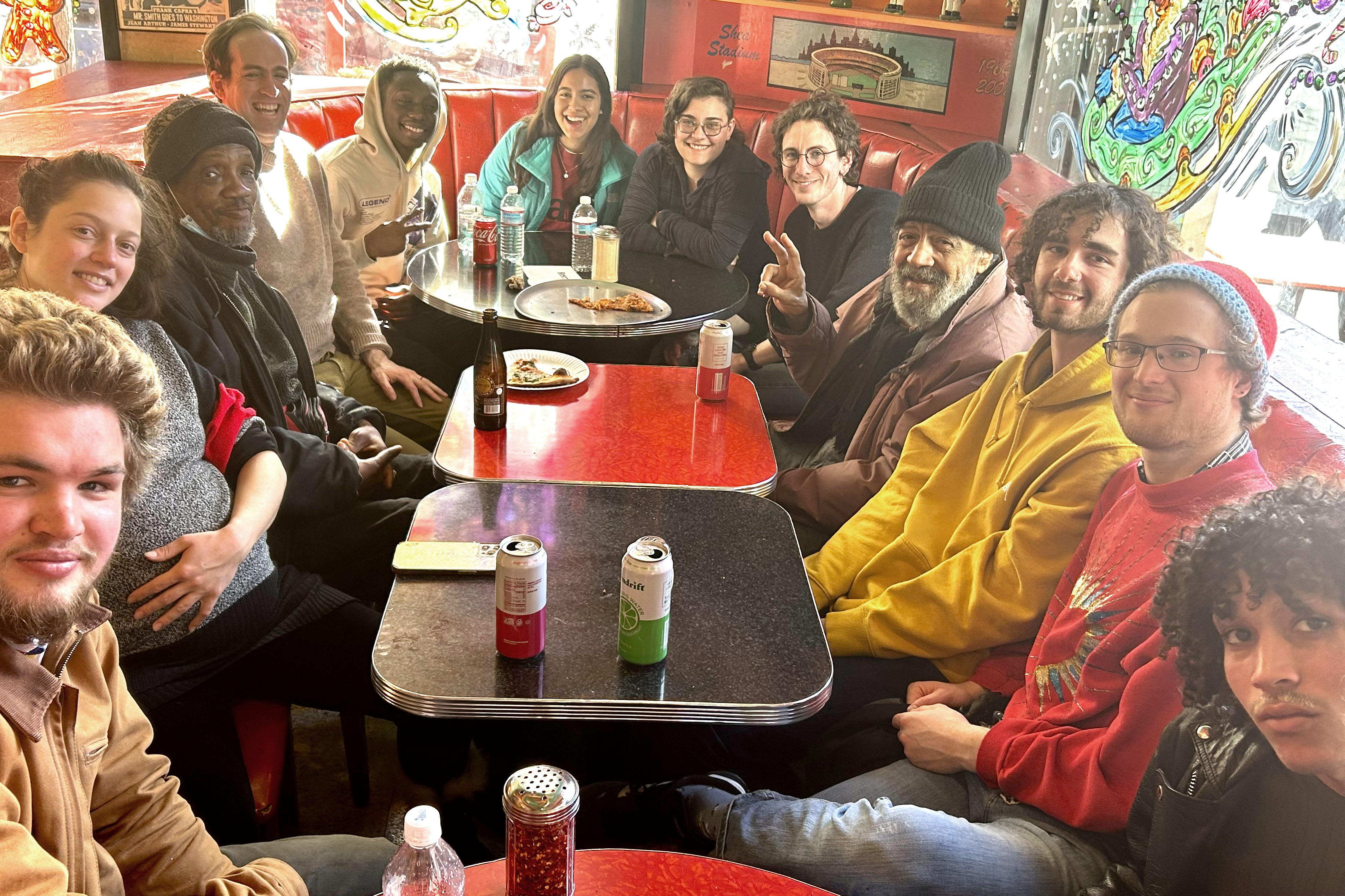 L-R: Caleb Wagner &rsquo;24, Odetta Hartman &rsquo;11, Joseph &ldquo;Slima&rdquo; Williams, Professor Michael&nbsp;Robinson&nbsp;Cohen,&nbsp;Amadou Gadio &rsquo;24, Waleska Brito &rsquo;24,&nbsp;Sage Arnold &rsquo;24, Sam McVicker &rsquo;23, Carlos &ldquo;Chino&rdquo; Garcia, Marcus Pirozzi &rsquo;24, Jack Loud &rsquo;23,&nbsp;Dot Ayala Valdez &rsquo;24. Photo by&nbsp;Phil Hartman &rsquo;79