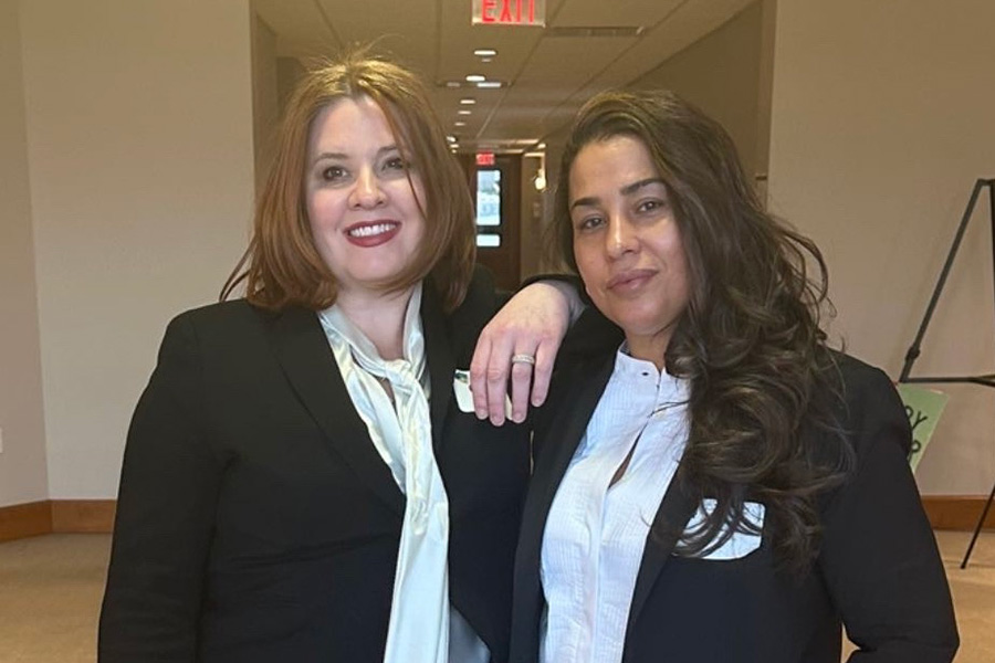 L-R: Stacy Burnett ’20 MBA ’23 and Charlene Reyes. Photo by Stacy Burnett, courtesy Bard MBA in Sustainability