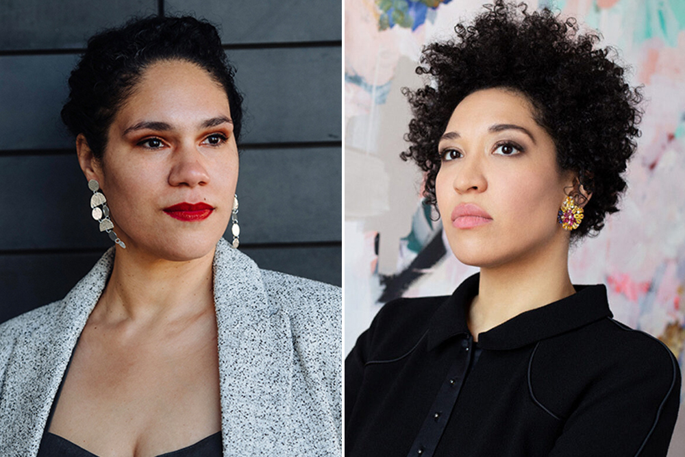 L-R: Bard Composer in Residence Jessie Montgomery (photo by Jiyang Chen) and Julia Bullock MM '11 (photo by&nbsp;Allison Michael Orenstein) win 2024 GRAMMY Awards.