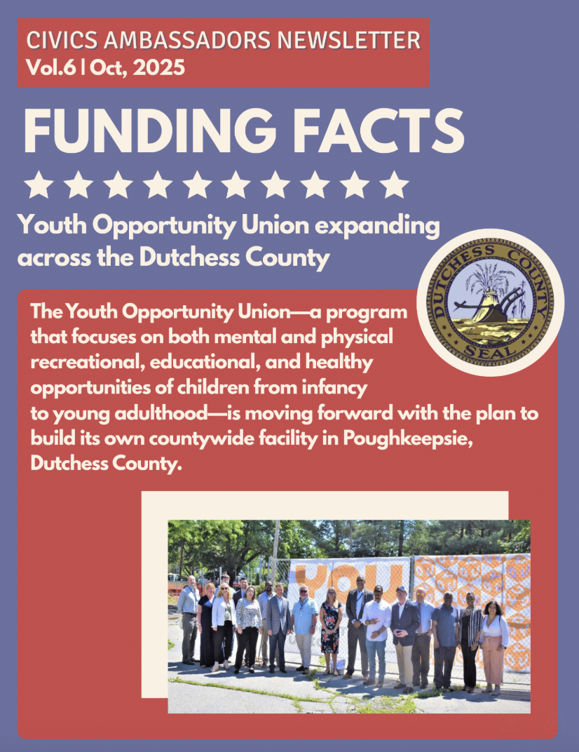 Poster that says "Youth Opportunity Union is expanding across the Dutchess County"