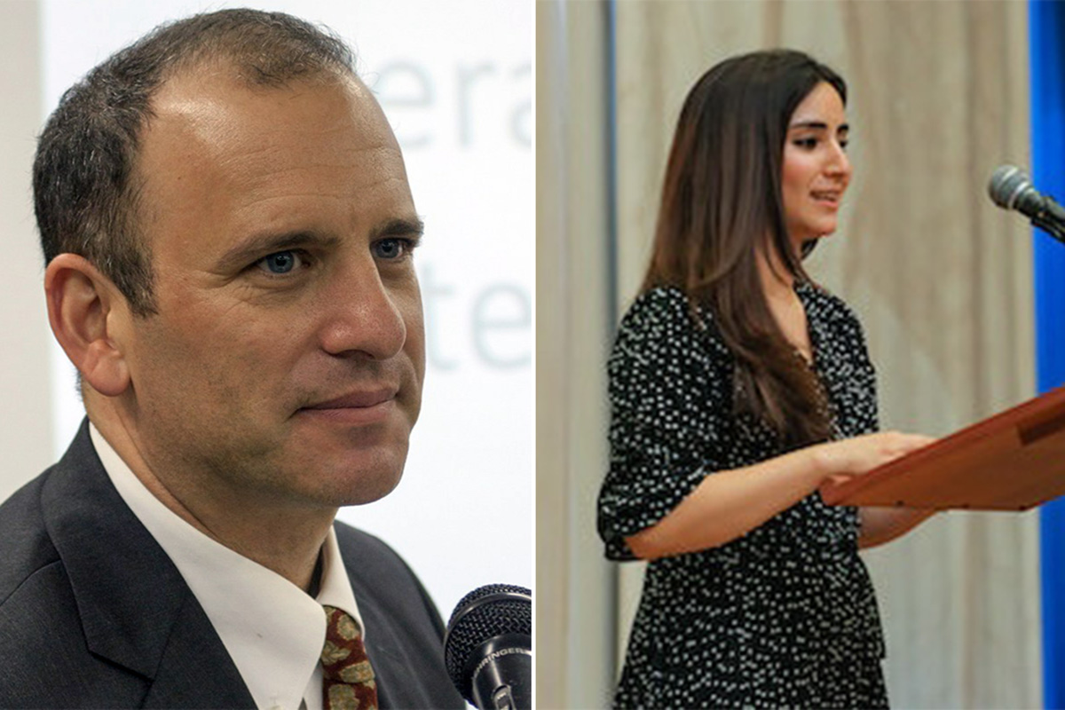 Jonathan Becker, vice president for Academic Affairs and director of the Center for Civic Engagement, and Zarlasht Sarmast, Civic Engagement Network coordinator for Bard and the Global Higher Education Alliance for the 21st Century (GHEA21).