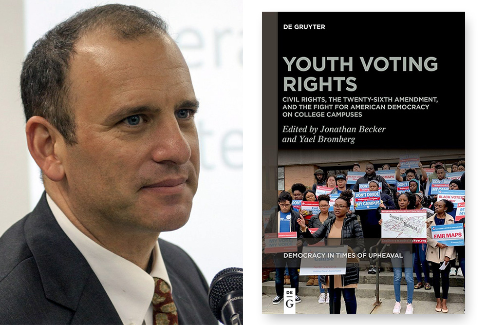 Left: Jonathan Becker, right: "Youth Voting Rights" book cover