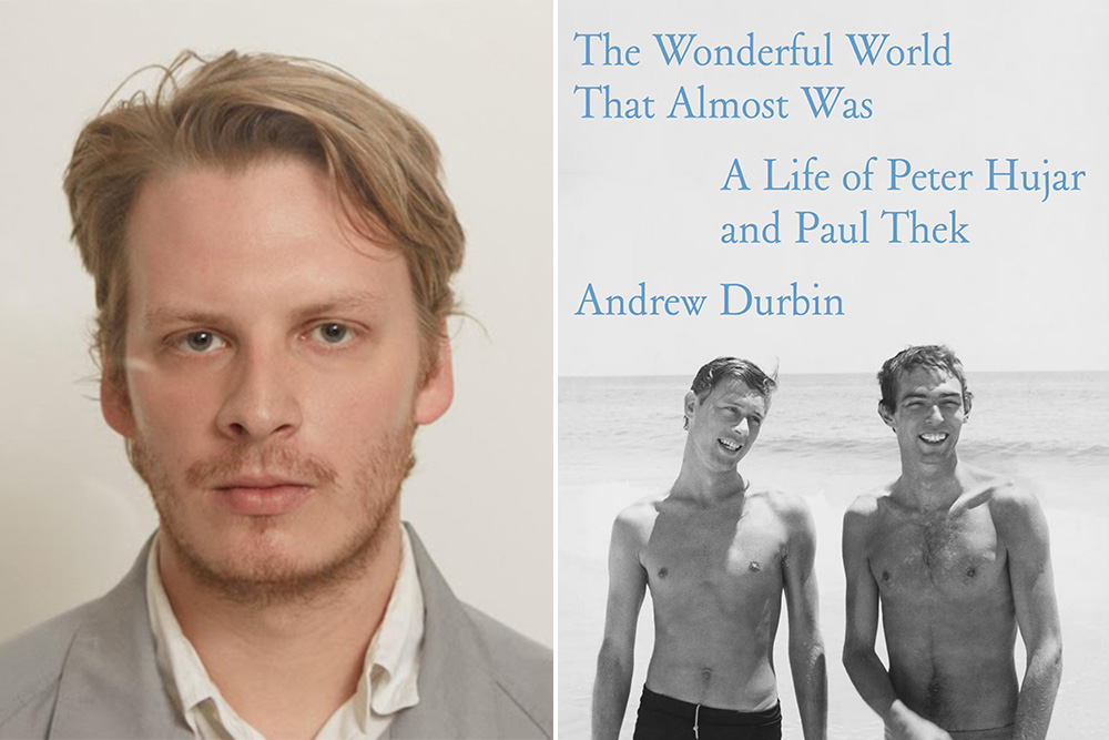 L-R: Andrew Durbin &rsquo;12 and his book,&nbsp;<em>The Wonderful World That Almost Was.</em>
