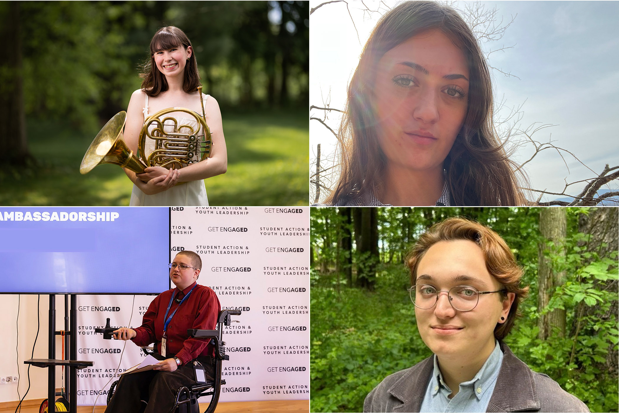 four portraits of students&nbsp;