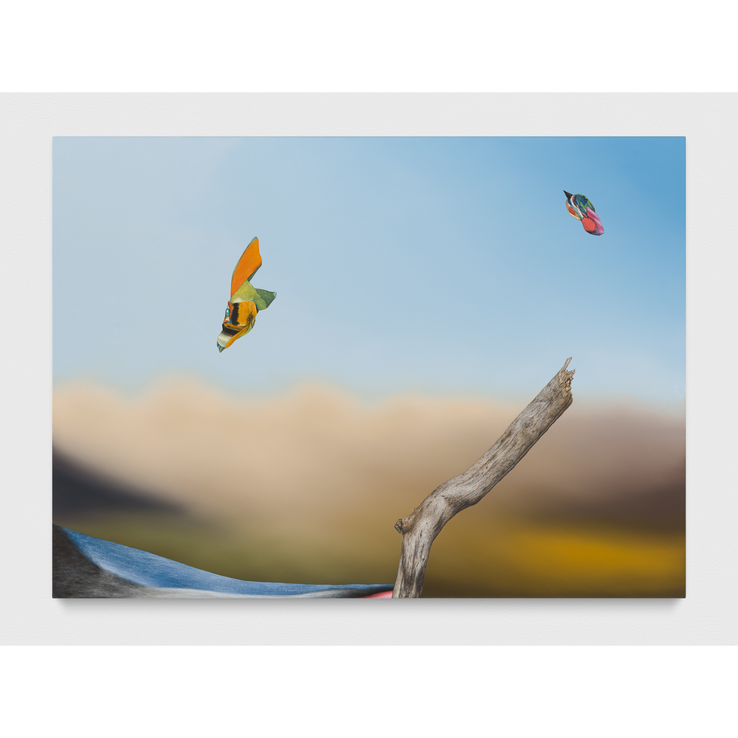 John Kleckner, "Terrain," 2021, oil and acrylic on canvas, 110 x 80 cm. (Photography by Trevor Good.)