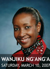 “Girls, Puberty, and Education in Kenya: An African Case," Lecture by Wanjiku Ng'ang'a 