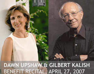 Soprano Dawn Upshaw and Pianist Gilbert Kalish in Recital at the Fisher Center, April 27
