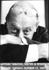 <strong>Contemporary Masters Presents Renowned Writer Antonio Tabucchi</strong>