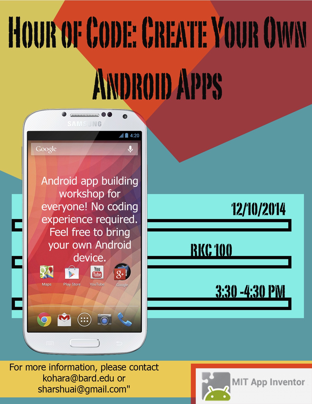 Hour of Code: Create Your Own Android Apps