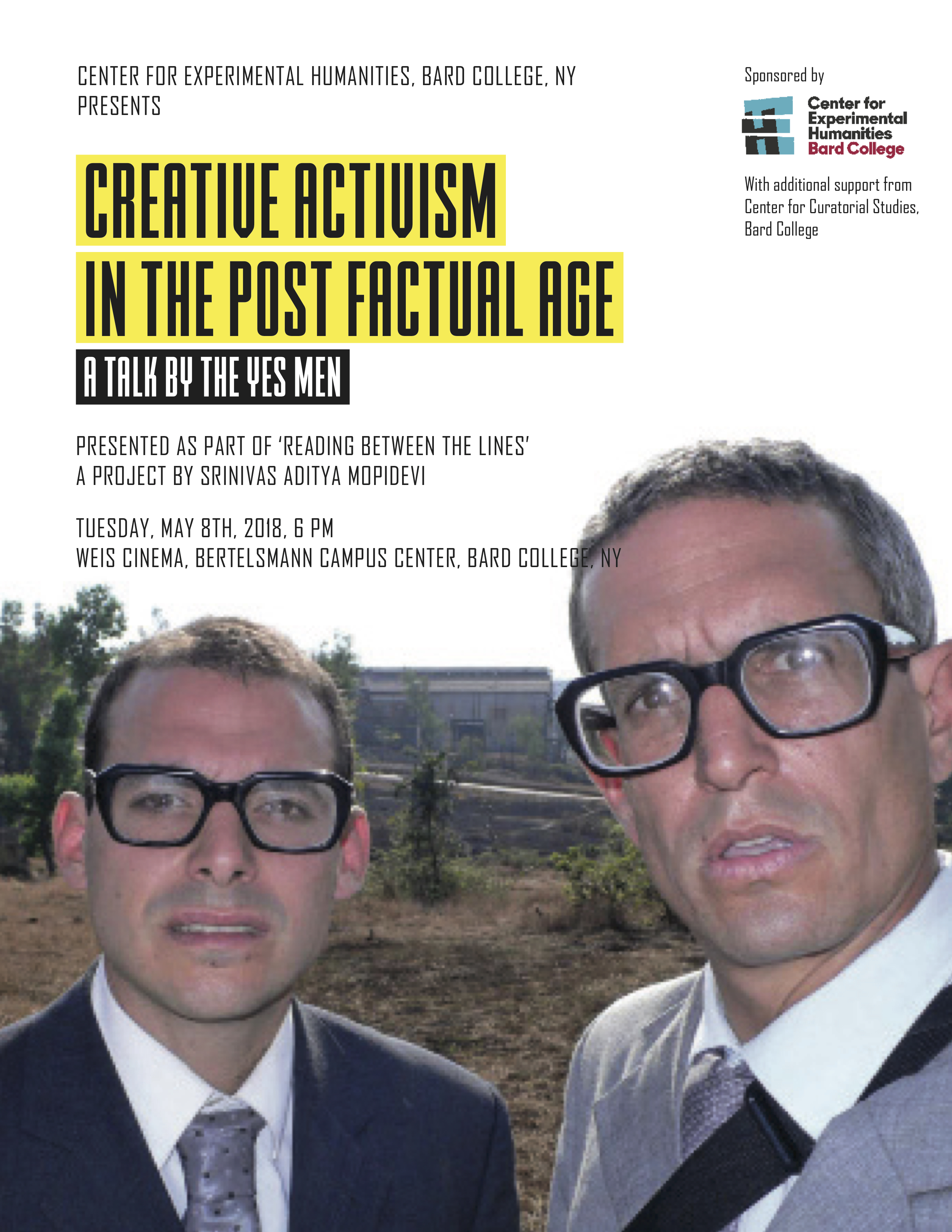 Creative Activism in the Post Factual Age: A Talk by The Yes Men