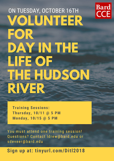 Volunteer for Day in the Life of the Hudson River