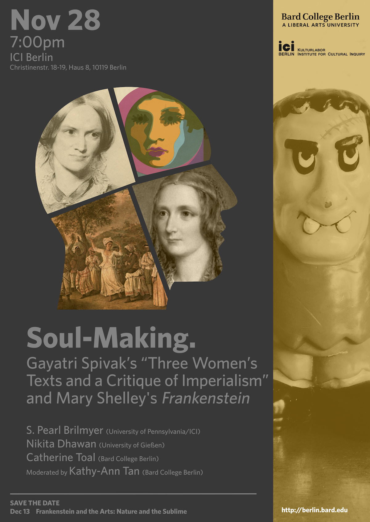 Frankenstein / Eine Uni ein Buch:&nbsp;Soul-Making.&nbsp;Gayatri Spivak&rsquo;s &ldquo;Three Women&rsquo;s Texts and a Critique of Imperialism&rdquo; and Mary Shelley&#39;s Frankenstein