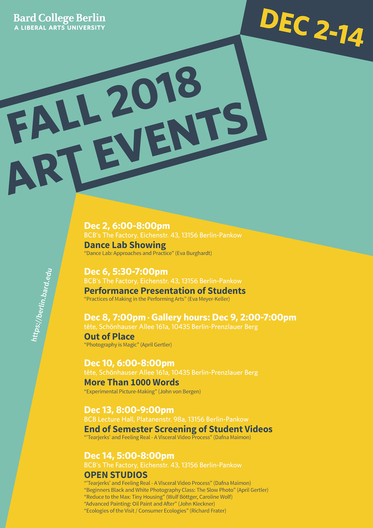 Fall 2018 Art Events