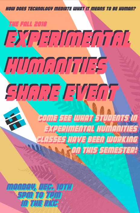 Experimental Humanities Share Event