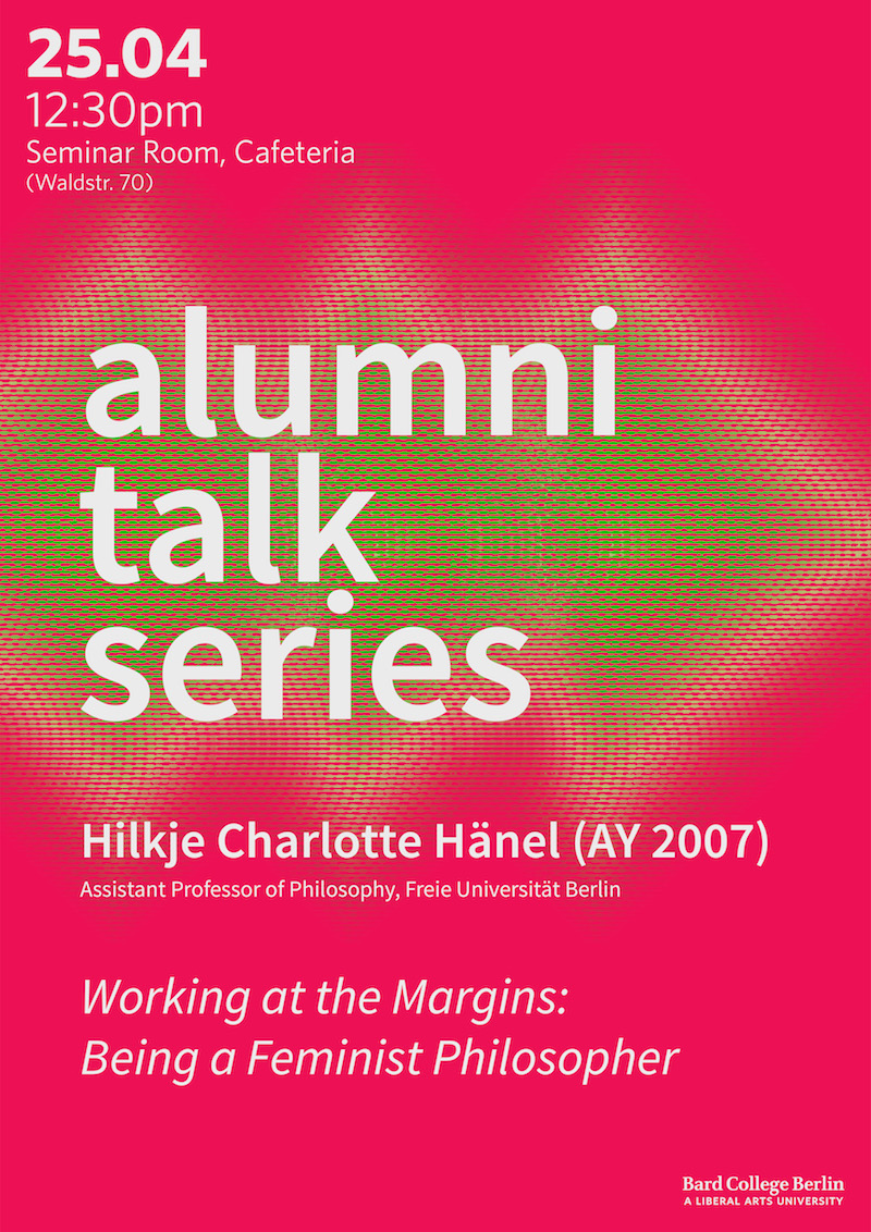 Alumni Talk Series - Working at the Margins: Being a Feminist Philosopher