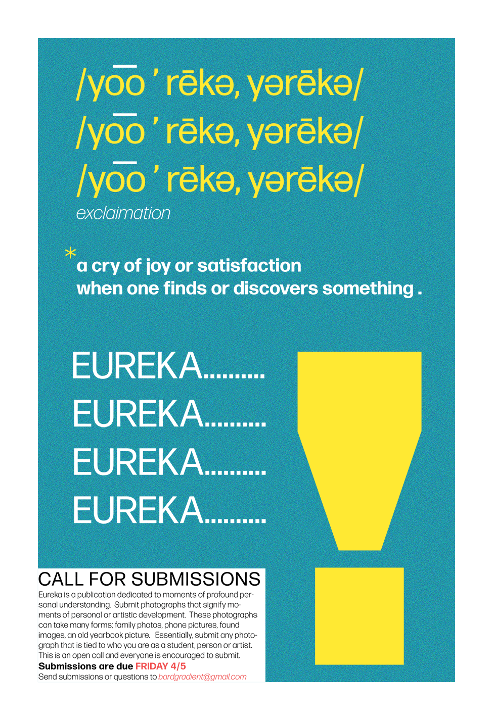 Eureka Submission Deadline