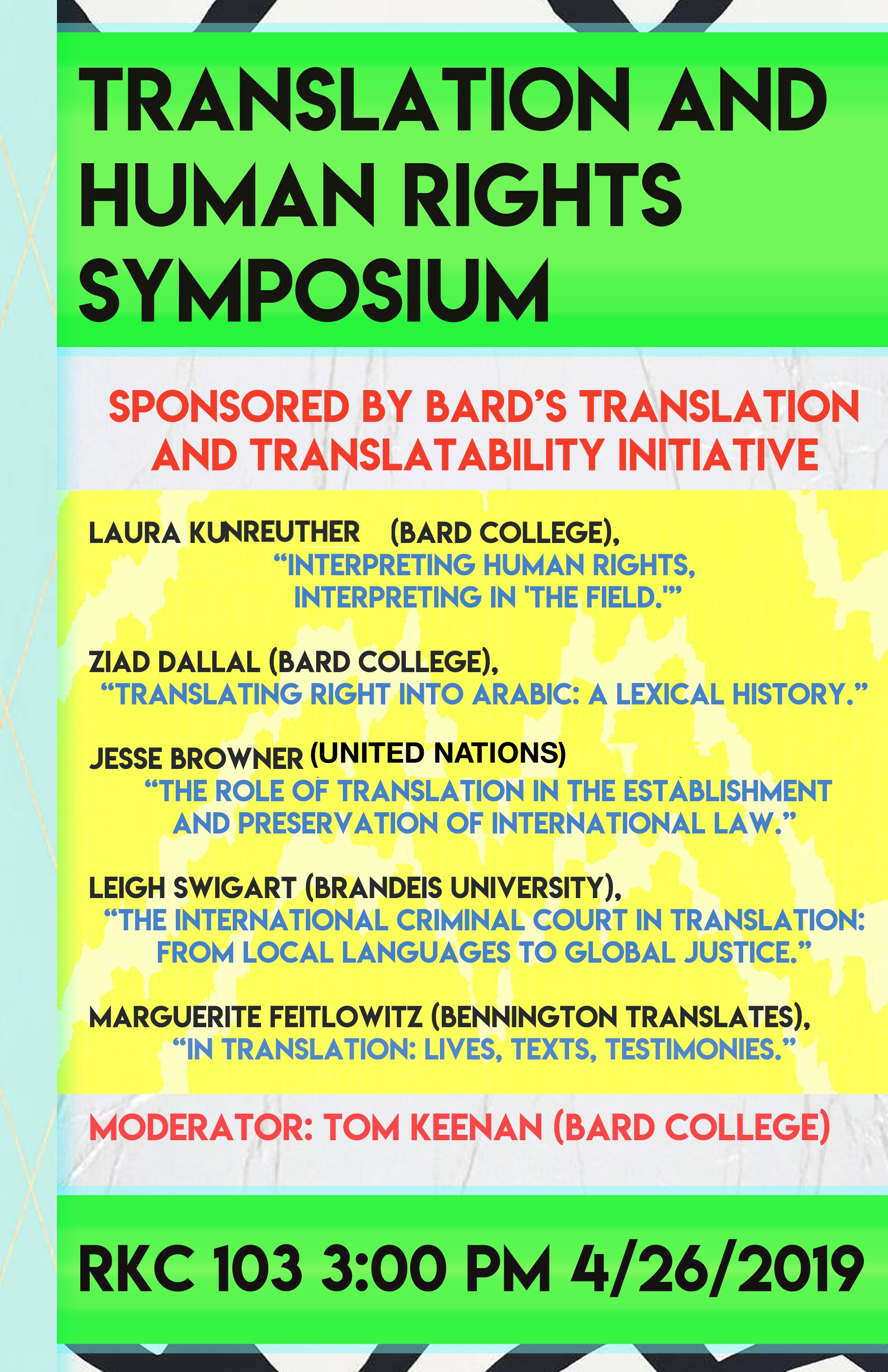 Translation and Human Rights Symposium