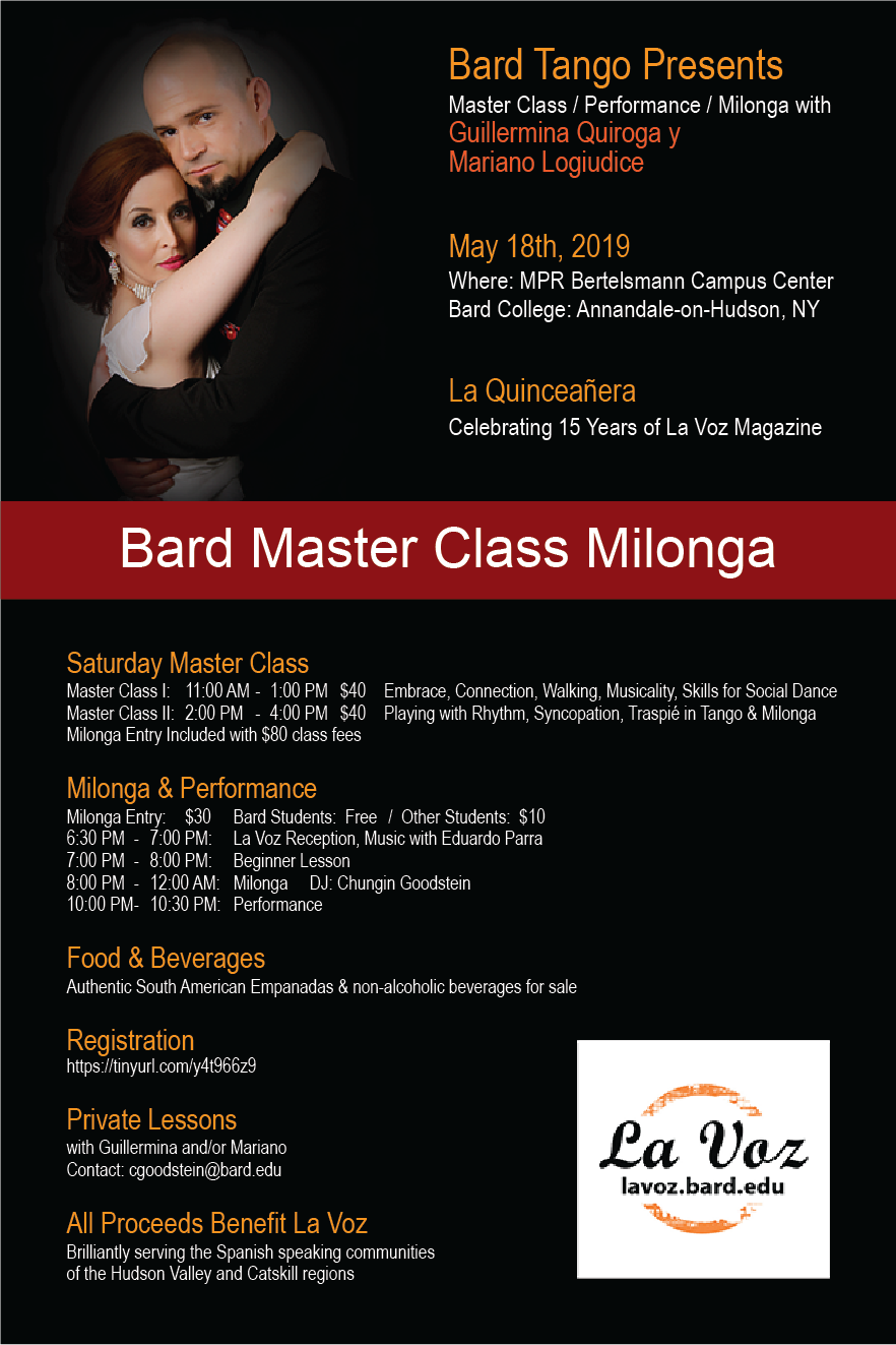Bard Argentine Tango Milonga and Performance